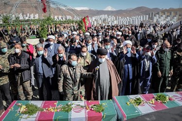 تشییع دو شهید گمنام در پردیس