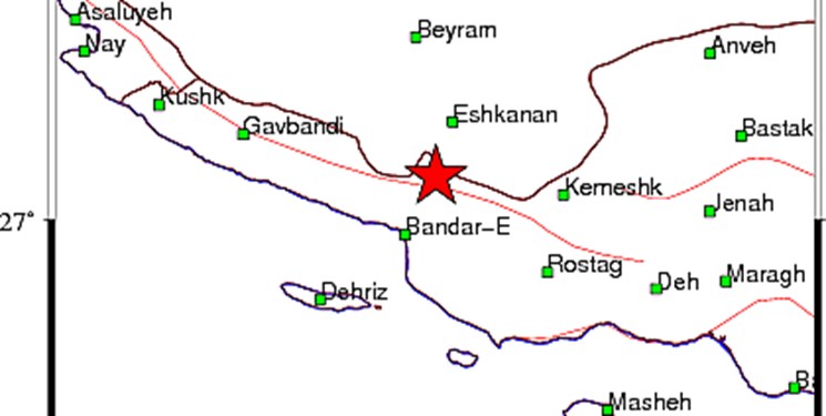وقوع زلزله 3.6 ریشتری در مرز فارس و هرمزگان