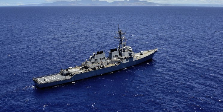 تحرکات تنش‌زای کشتی‌های جنگی آمریکا در دریای جنوبی چین