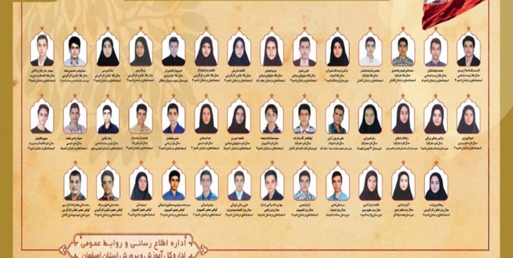 35 مدال رنگارنگ سهم دانشآموزان اصفهانی در المپیادهای علمی