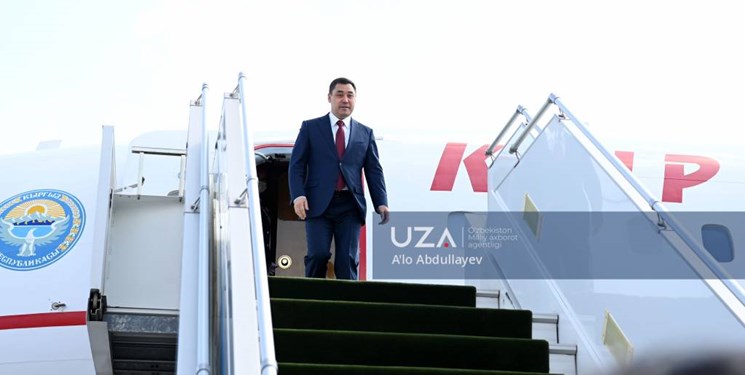 رئیس جمهور قرقیزستان وارد «تاشکند» شد+تصاویر