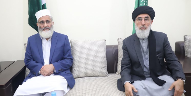 دیدار «حکمتیار» با رهبر جماعت اسلامی پاکستان؛ اوضاع افغانستان محور رایزنی