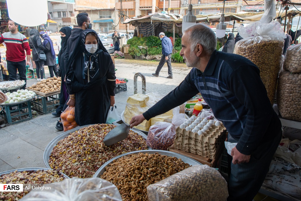 شیطنت کرونا در شلوغی بازار عید گرگان 