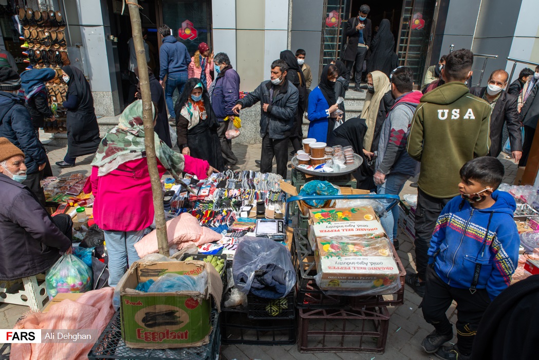 شیطنت کرونا در شلوغی بازار عید گرگان 