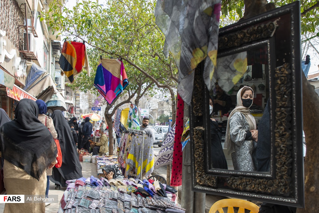 شیطنت کرونا در شلوغی بازار عید گرگان 