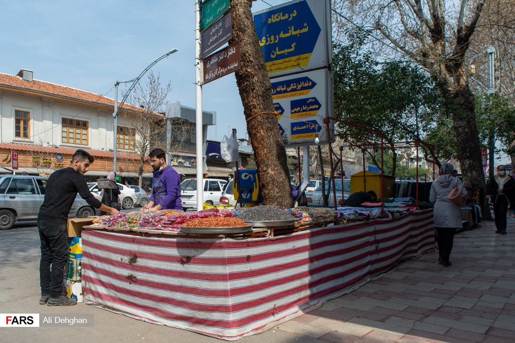 شیطنت کرونا در شلوغی بازار عید گرگان 
