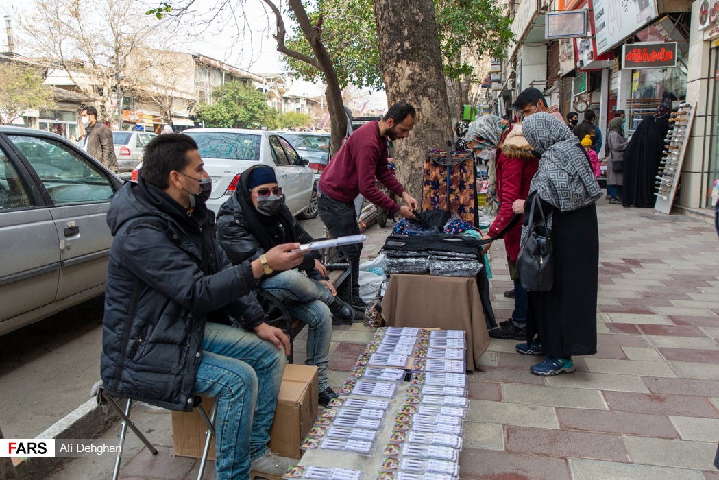 شیطنت کرونا در شلوغی بازار عید گرگان 