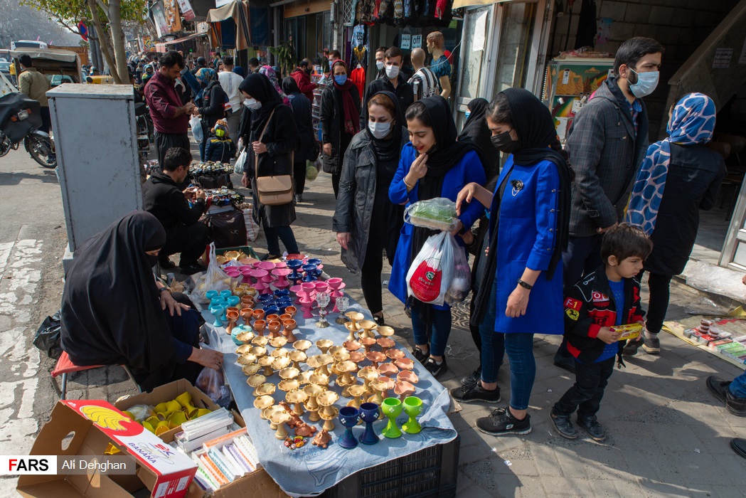 شیطنت کرونا در شلوغی بازار عید گرگان 