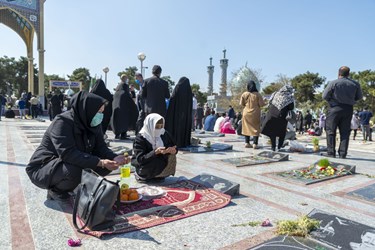 آغاز بهار طبیعت در جوار مزار شهدای گرگان