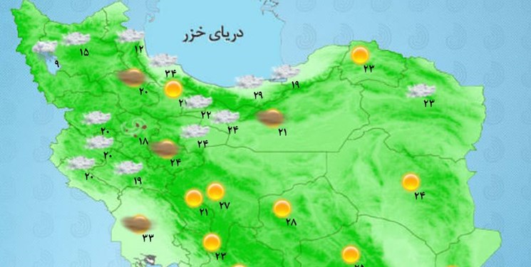 رشت گرم‌ترین نقطه ایران