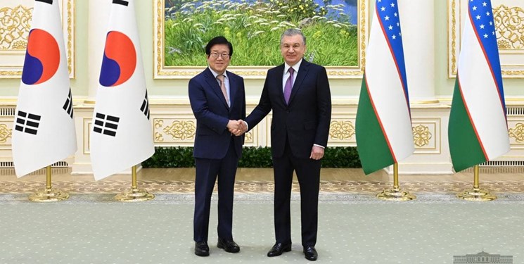 دیدار هیأت پارلمانی کره جنوبی با رئیس جمهور ازبکستان