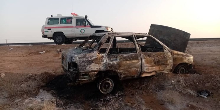 آتش‌سوزی پراید در محور شاهرود- میامی/ ۴ نفر مصدوم شدند
