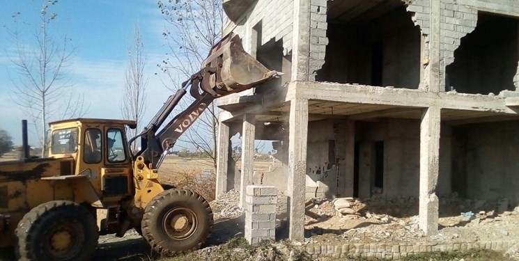 ۱۱۶ بنای غیرمجاز در اراضی کشاورزی استان قزوین تخریب شد