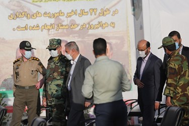 حضور مسؤولان استانی و مقامات نظامی در مراسم افتتاح بیمارستان صحرایی ارتش 