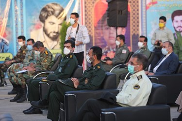 حضور فرماندهان سپاه، نیروی انتظامی و ارتش در افتتاح بیمارستان 120 تخت خوابی صحرایی ارتش 