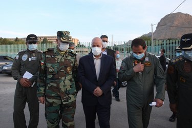 حضور استاندار اصفهان در مراسم افتتاحیه بیمارستان صحرایی ارتش