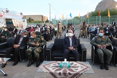 حضور مسؤولان استانی و مقامات نظامی در مراسم افتتاح بیمارستان صحرایی ارتش 