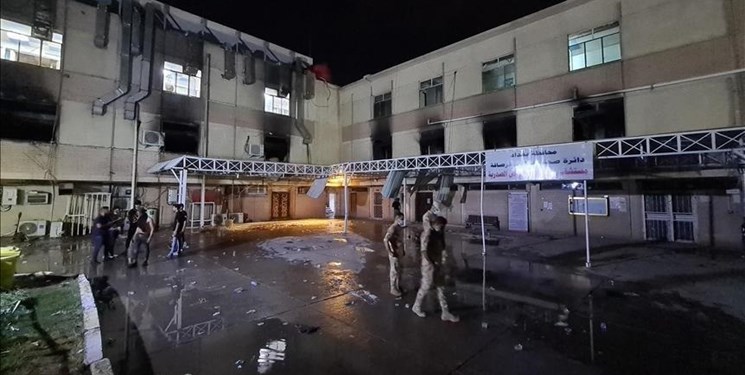 حقوق بشر عراق: 130 نفر در آتش‌سوزی بیمارستان ابن الخطیب جان باختند