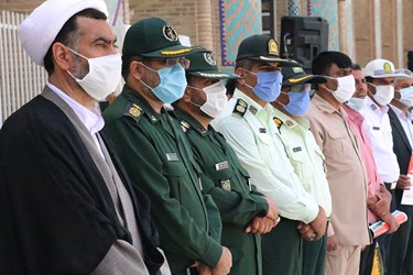 حضور نیروهای نظامی و انتظامی در مراسم بزرگداشت روز جهانی قدس، حسینه امیرچخماق یزد