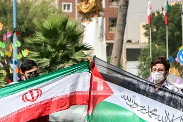 تجمع دانشجویان انقلابی خوزستان در حمایت از مردم فلسطین