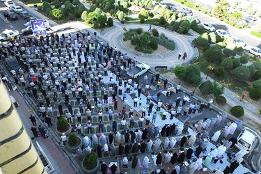 نماز عید فطر در مسجد صاحب‌الزمان(عج)