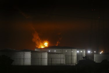 آتش‌سوزی در پالایشگاه تهران