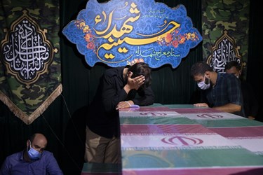  مراسم  وداع با شهیدان حسن عبدالله زاده و سعید مجیدی در معراج الشهدای تهران