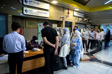 انتخابات 1400 اخذ رای در ایستگاه های مترو