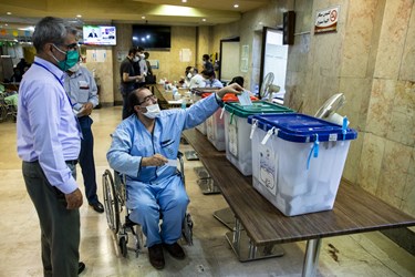 انتخابات ۱۴۰۰||| اخذ رای در بیمارستان بقیه الله(عج)