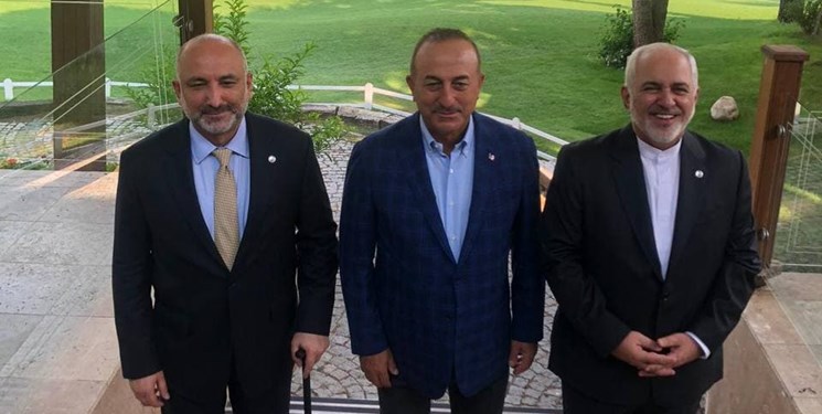 نشست سه جانبه وزرای خارجه ایران، ترکیه و افغانستان در آنتالیا