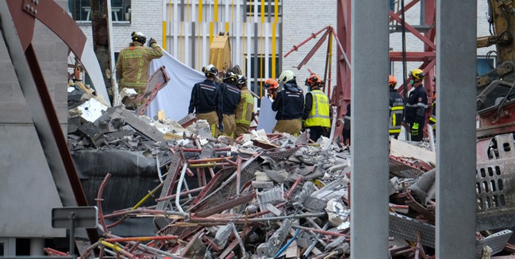 سقوط مدرسه در دست ساخت در بلژیک ۵ کشته برجا گذاشت