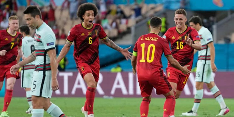 یورو 2020| زور یاران رونالدو به بلژیک نرسید/ هازارد بازیکن برتر میدان