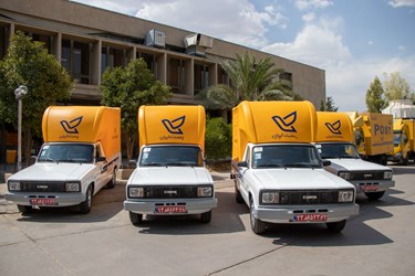 خودروهای خریداری شده جهت توسعه زیر ساخت های حمل و نقلی پست استان فارس
