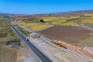 پروژه روسازی راه آهن اردبیل - میانه به طول 217 کیلومتر توسط شرکت جنرال مکانیک(بنیاد مستضعفان) 