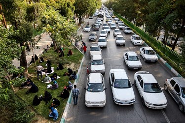 ترافیک در اطراف دانشگاه اصفهان ، محل برگزاری آزمون سراسری 1400