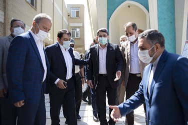 بازدید  وحید قبادی دانا رئیس سازمان بهزیستی کشور در مراسم افتتاح مجموعه رفاهی و درمانی علی روحی درسرای احسان
