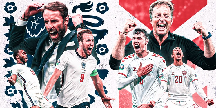 بررسی بازی امشب یورو 2020|انگلیس در پی اولین جام؛ دانمارک بی‌اریکسن شگفتی را ادامه می‌دهد؟+فیلم