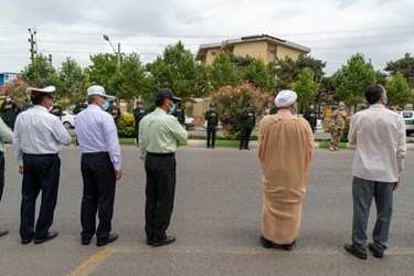 حضور پرسنل نظامی و انتظامی در مراسم استقبال