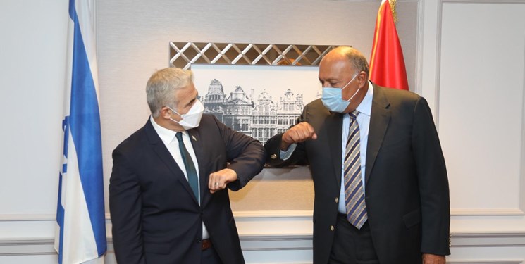 ملاقات وزیر خارجه مصر با همتای صهیونیست خود در بروکسل