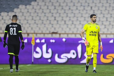 سید حسین حسینی و حامد لک دروازه بانان تیم فوتبال استقلال و پرسپولیس 