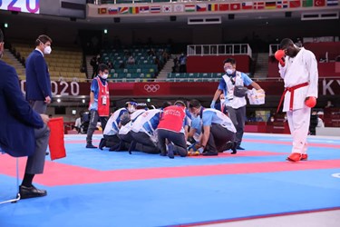گزارش تصویری از لحظه مصدومیت شدید کاراته‌کای طلایی ایران