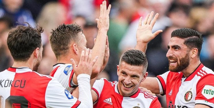 لیگ فوتبال هلند|پیروزی فاینورد با جهانبخش