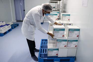 سردخانه کارخانه تولید واکسن کووایران برکت 