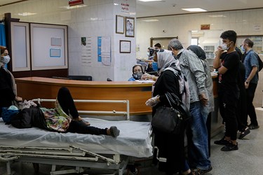 مراجعه کنندگان به قسمت اورژانس بیمارستان طالقانی چالوس