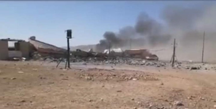 حملات هوایی ترکیه به نیروهای الحشد الشعبی در سنجار عراق+فیلم