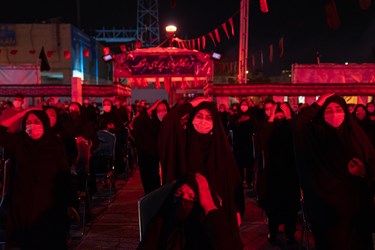 عزاداری شب نهم محرم در موكب بچه های انقلاب خیابان معالی‌آباد شیراز 