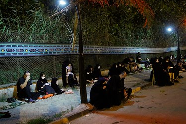 حضور خانواده ها در شب تاسوعای حسینی