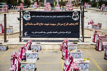 بسته کمک های مومنانه گام پنجم طرح شهید سلیمانی در یزد