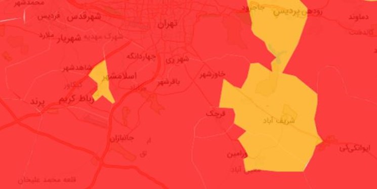 ۴ شهرستان در استان تهران از وضعیت قرمز خارج شد/ محدودیت تردد ادامه دارد