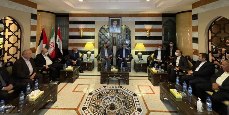 دیدار امیرعبداللهیان با رهبران گروه‌های فلسطینی در دمشق